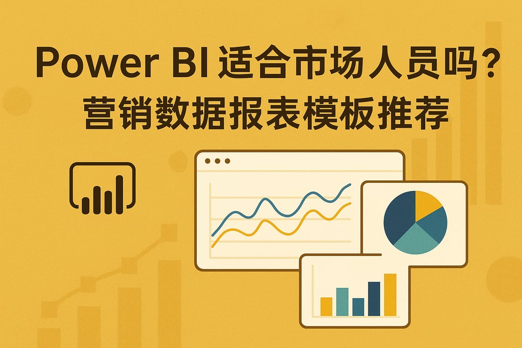 Power BI适合市场人员吗？营销数据报表模板推荐